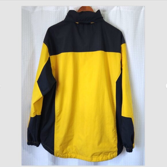 Chaps 1/4 Zip Jacket Men's Size Med. with Roll Away Hood Pockets Toggle Waist - Picture 12 of 16